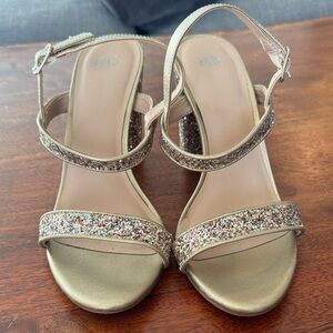 BP Gold Glitter Women's Sandals
